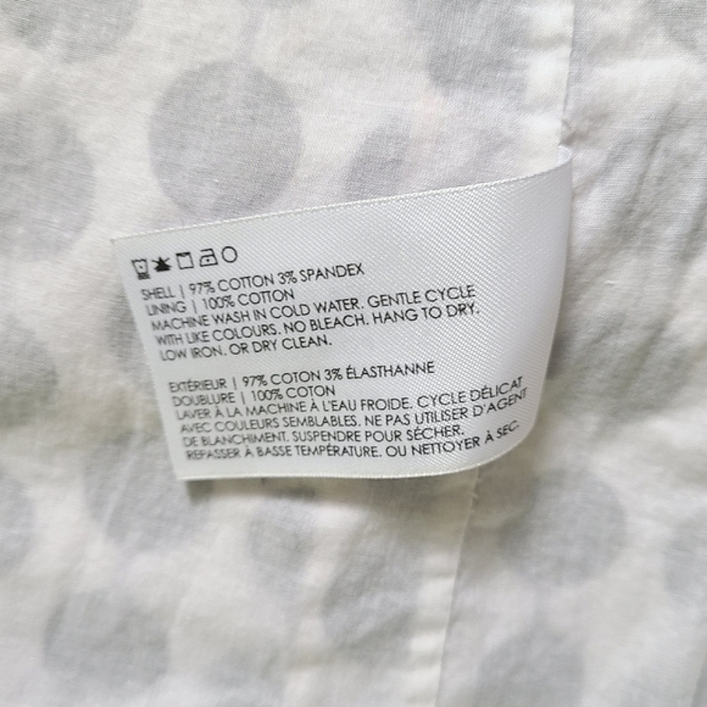 Club Monaco Black & White Pleated Mini Shirt Dress Women's Size 0 - Picture 13 of 13